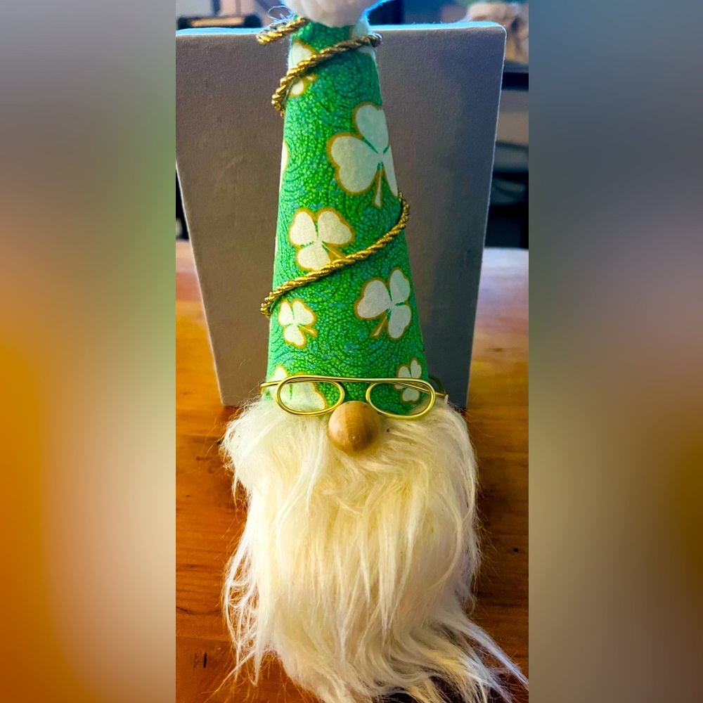 Green Free Standing Gnome Decor